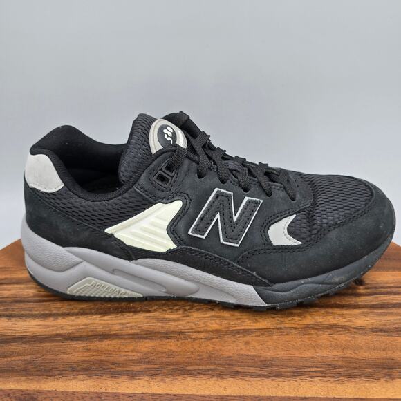 New Balance 580 Shoes Mens 6 / Womens 7.5 D Black Gray Suede Athletic Sneakers main image 6